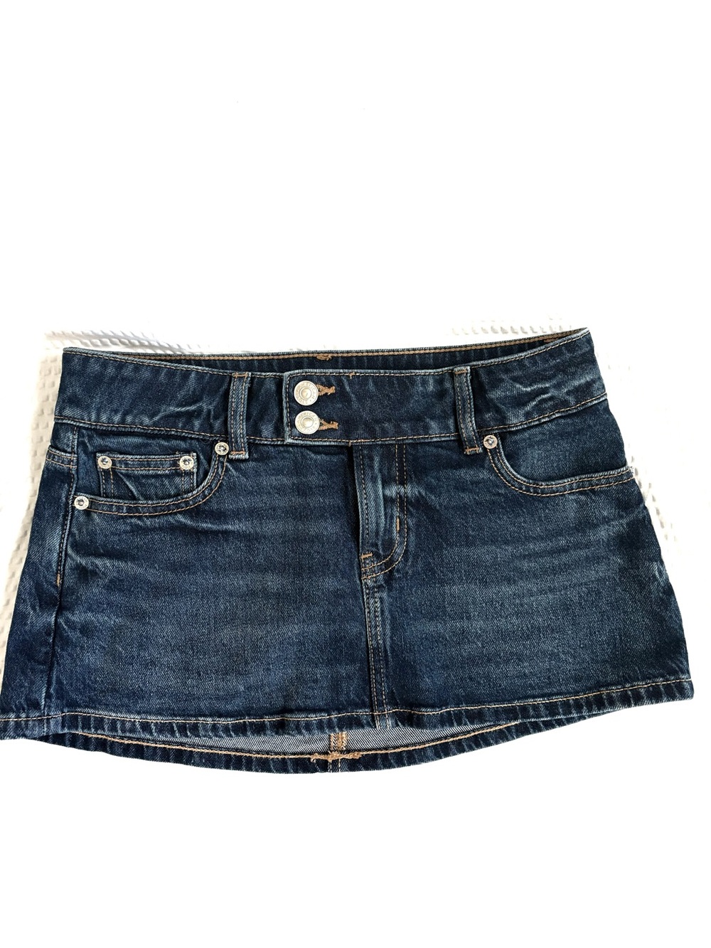American Eagle “Micro Perfect Skirt” - Stretch Denim - Denim Skort - 0